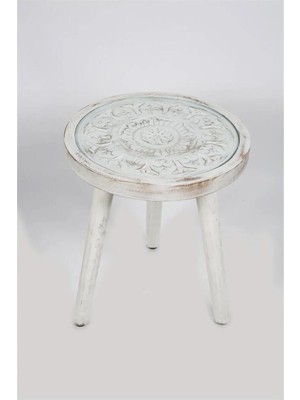 Maison Luré Yan Sehpa Naturel Kenar Sehpa 41*46*41 cm MS.JG0037
