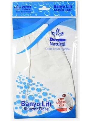 Bezos Naturel Ms-20 Krep Lastikli Banyo Kesesi 1 Adet