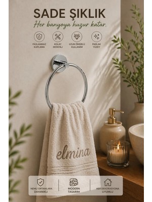 Maison Luré Banyo Askısı Yuvarlak Krom Duvar Tipi Havluluk