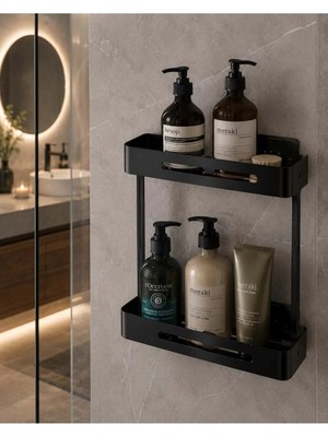 Maison Luré Banyo Askısı Lena Çiftli Düz Şampuanlık Acar 35.08.792