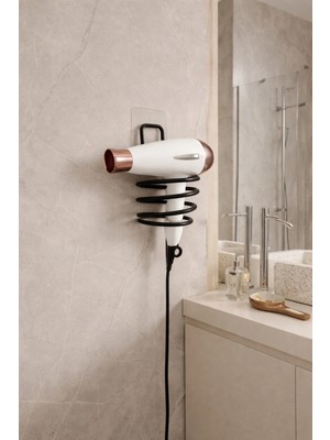 Maison Luré Banyo Askısı Fön Makinesi Askısı Saç Kurutma Makinesi Tutacağı