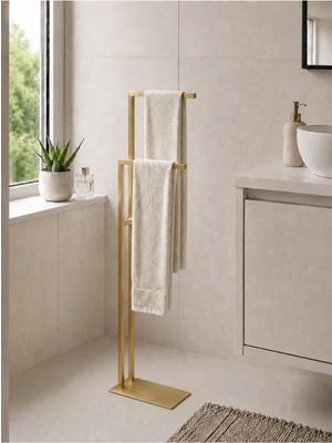 Maison Luré Banyo Askısı Iki Kollu Kağıt Havluluk Banyo Düzenleyici
