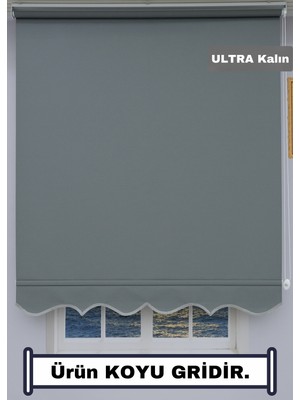 Esdeh ULTRA KALIN Stor Zebra Güneşlik Perde (ETEKLİ) - Mat Kalın Kumaş - Alüminyum Aksam