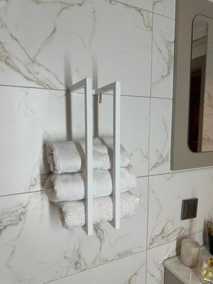 Maison Luré Banyo Askısı Tulipa Metal Duvara Monte Havlu Rafı