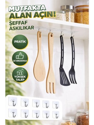 Maison Luré Banyo Askısı 4'lü Vidalı Kanca Yapışkanlı Raf Tutucu Askı