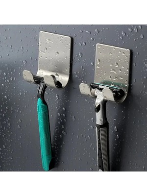 Maison Luré Banyo Askısı Paslanmaz Çelik Tıraş Makinesi ve Saç Tokası Tutucu