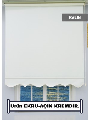 Esdeh KALIN Stor Zebra Güneşlik Perde (ETEKLİ) - Mat Kalın Kumaş - Alüminyum Aksam