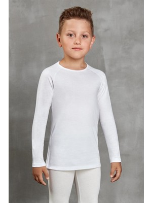 Doreanse Unisex Çocuk T-Shirt 265 Ekru Renk Nefes Alabilir Özellikli %30 Viloft %30 Polyester