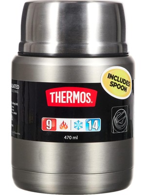 Happy Trend SK3000 Stainless King Yemek Termosu Matte Stainless Steel 101311, Gri, 0.47L