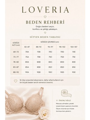 Loveria Saten Balenli Dantel Detaylı Sütyen Takım