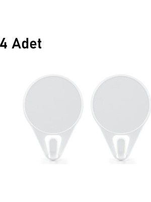 Maison Luré Banyo Askısı 4 Adet Askı Banyo Mutfak Askısı 4 Adet Yapışkanlı Duvar Askısı