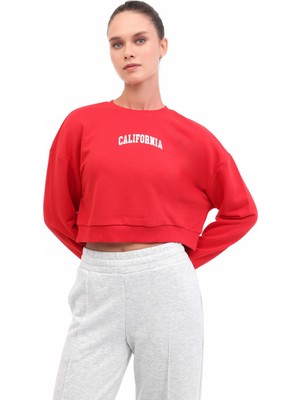 Lumberjack Kadın Sweatshirt 16KUTAN BTS799 Krmz