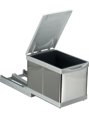 Happy Trend Toty 21750 Raylı Dolap Içi Çöp Kovası 12 Litre