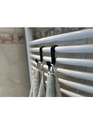 Maison Luré Banyo Askısı Havlu Radyatör Askısı Çiftli Kancalı Tasarım