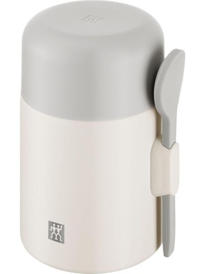 Happy Trend Thermo Plus Termos Yemek Kavanozu, 600 Ml, Paslanmaz Çelik (Bej)