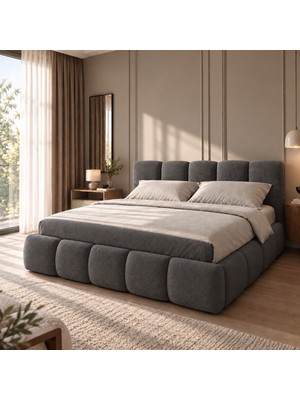 Cavissa Home Living Puffy Çift Kişilik Modern Karyola 160X200 cm