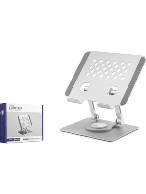 Skygo Metal 360 Derece Dönebilen Ergonomik Tablet Ve Laptop Standi - Silver HDX8021