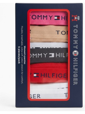 Tommy Hilfiger Kadın 5'li Külot Seti Pamuklu Esnek Rahat Iç Giyim