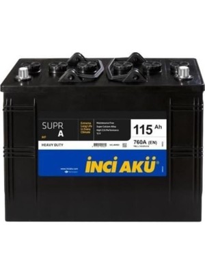 İnci Inci 12V 115 Ah Akü Supr A Sentor 760 A (En) Akü. Yeni Üretim.