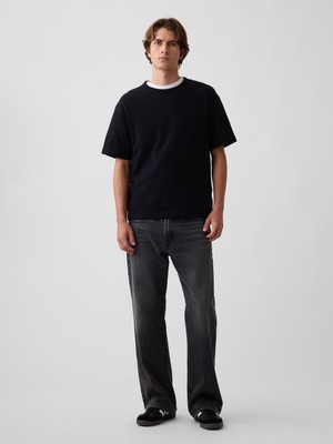 Gap Erkek Siyah Loose Boot Jean Pantolon