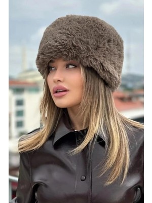 Emybox Kışlık Son Trend Kalpak Eskimo Rus Slav Tarzı Suni Kürk Tüylenmez Peluş Kalpak Şapka Bere