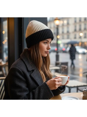 Emybox Kışlık Yün Doku Kadın Bere – Yumuşak Örgü Şapka | Sıcak Tutan Şık Tasarım | Unisex Soğuk Hava Modası