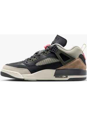 Nike Air Jordan Spizike Low Leather Sneaker Black Green Hakiki Deri Siyah Yeşil Unisex Günlük Spor Ayakkabı