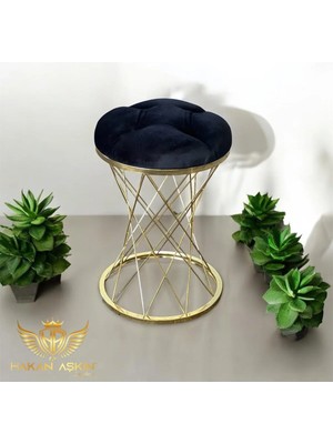 Maison Luré Puf & Bench Ayaklı Gold Metal Pota Puf Style 2025