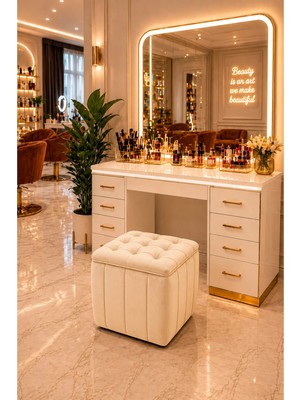 Maison Luré Puf & Bench Modern Kare Puf Ayak Dinlendirme Taburesi
