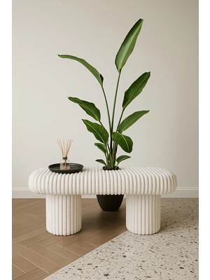 Maison Luré Puf & Bench Kalın Fitilli Yumuşak Puf Bench