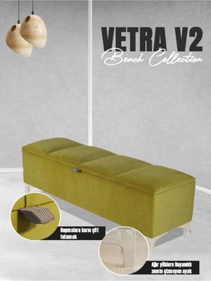 Maison Luré Puf & Bench Vetra V2 Sandıklı Bench Puf