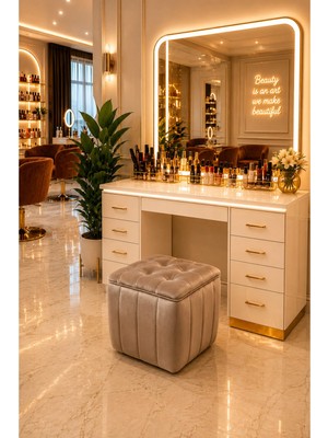 Maison Luré Puf & Bench Modern Kare Puf | Ayak Dinlendirme Taburesi | Dekoratif ve Rahat