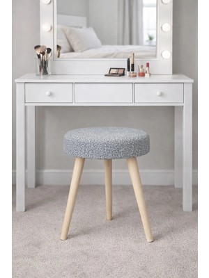 Maison Luré Puf & Bench Ahşap Ayak Dekoratif Puf Tabure Bench Koltuk Sandalye
