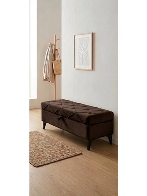 Maison Luré Puf & Bench Düğme Sandıklı Puf 120X40X45