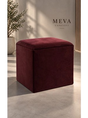 Maison Luré Puf & Bench Kare Dekoratif Puf 45X45 cm Modern Tasarım