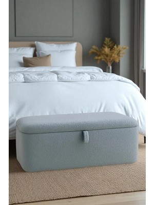 Maison Luré Puf & Bench Kumaş Sandıklı Puf Bench Depolama Oturma Yatak Ucu