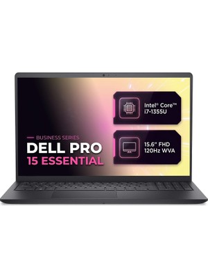 Dell Pro 15 Essential Intel Core I7-1355U 16GB 1tb SSD 15.6" Fhd Ubuntu Laptop, Notebook PV15250_RPLU_008