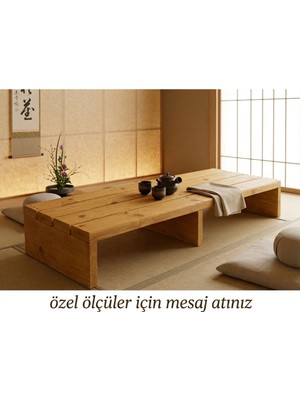 Maison Luré Puf & Bench 120CM x 40 cm Ahşap Bank ve Ahşap Stant