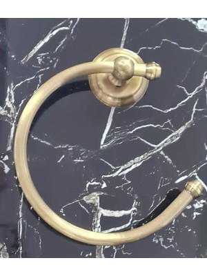 Maison Luré Banyo Askısı Antik Eskitme Rustik Halka Havluluk