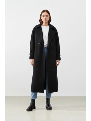 Durivya Reglan Kol Oversize Trençkot