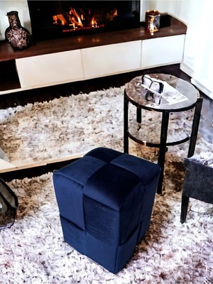 Maison Luré Puf & Bench Örgü Puf Makyaj Koltuğu 1 Adet