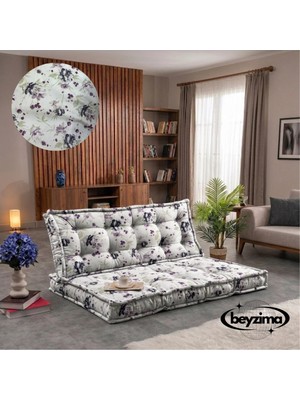 Maison Luré Puf & Bench Balkon Bahçe Salon Petek Önü Yer Minderi 2'li 120X70