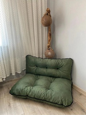 Maison Luré Puf & Bench Petek Önü Yer Minderi Bahçe Palet Minderi Ikili Takım
