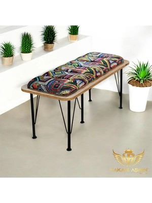 Maison Luré Puf & Bench Atlantik Lüx Tekli Bench Puf