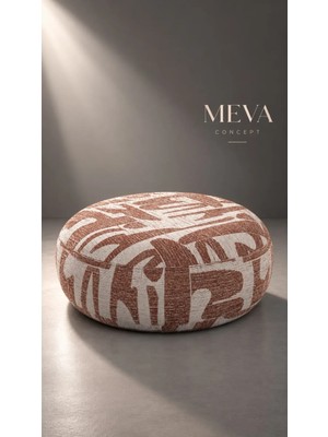 Maison Luré Puf & Bench Yuvarlak Dekoratif Puf 75X27 cm Yumuşak Oturumlu