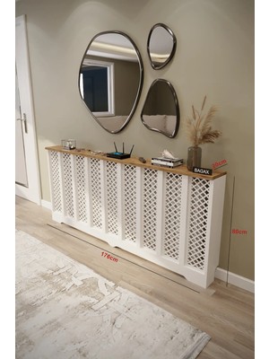 Maison Luré Dresuar Petek Üstü Dekoratif Kalorifer Gizleme Antre Konsolu