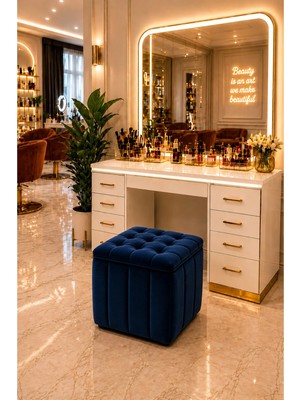 Maison Luré Puf & Bench Modern Kare Puf Ayak Dinlendirme Taburesi Dekoratif