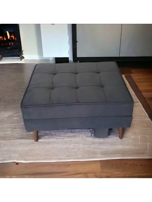 Maison Luré Puf & Bench Sahra Bench Puf Bank Dinlenme Koltuğu 80 cm x 60 cm