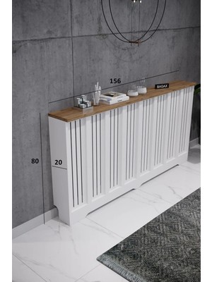 Maison Luré Dresuar Petek Üstü Dekoratif Kalorifer Gizleme Antre Konsolu