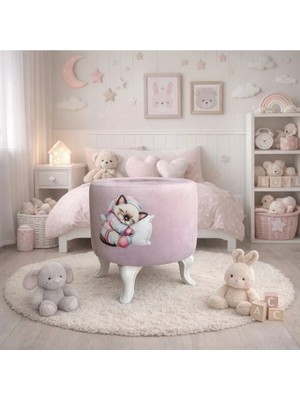 Maison Luré Puf & Bench Uyuyan Kedicik Çocuk Odası Puf